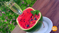 Крюшон в арбузе. Доброе утро. Фрагмент 