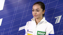 «Я старалась громче крикнуть на дорожке». Аделия Петросян о короткой программе. Уфа. Гран-при России по фигурному катанию 2023