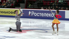 Кира Доможирова — Илья Вегера. Короткая программа. Юниоры. Омск. Гран-при России по фигурному катанию 2023