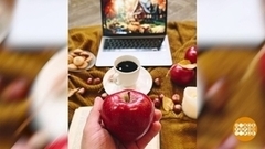 Ловим в объектив золотую осень. Доброе утро. Фрагмент 