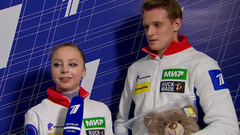 «Наша программа целостная». Александра Бойкова и Дмитрий Козловский о коротком прокате. Красноярск. Гран-при России по фигурному катанию 2023