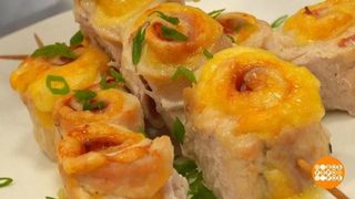 Сочный шашлык из куриной грудки в духовке. Доброе утро. Фрагмент 
