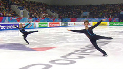 Анастасия Мухортова — Дмитрий Евгеньев. Короткая программа. Казань. Гран-при России по фигурному катанию 2023