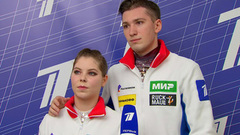 «Мы удивились, что лед меньше, чем был заявлен». Анастасия Мишина и Александр Галлямов о коротком прокате. Казань. Гран-при России по фигурному катанию 2023