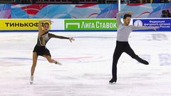 Елизавета Худайбердиева — Егор Базин. Произвольный танец. Самара. Гран-при России по фигурному катанию 2023