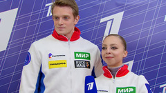 «Саша привыкла выезжать любые выбросы». Александра Бойкова и Дмитрий Козловский о коротком прокате. Москва. Гран-при России по фигурному катанию 2023