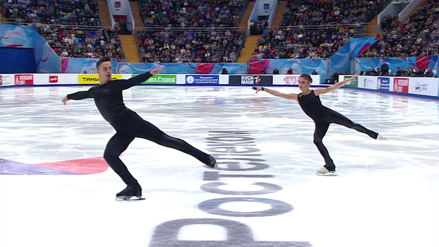 Алена Косторная — Георгий Куница. Произвольная программа. Москва. Гран-при России по фигурному катанию 2023