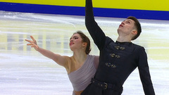 Полина Усова — Михаил Антонов. Произвольный танец. Москва. Гран-при России по фигурному катанию 2023