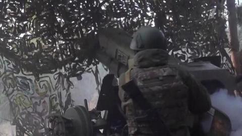 Артиллеристы Центрального военного округа уничтожают противника в районе Кременной