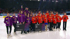 Церемония награждения. Тинькофф Кубок Первого канала по фигурному катанию среди юниоров 2023