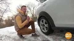 В новогоднее путешествие на автомобиле. Доброе утро. Фрагмент