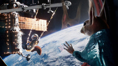 Белки в космосе. Качели