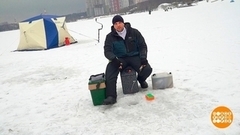 Зимняя рыбалка: держи руки в тепле! Доброе утро. Фрагмент 