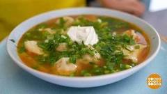 Шурпа с пельменями — комплексный обед! Доброе утро. Суббота. Фрагмент 