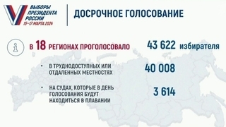 Почти в двух десятках регионов России идет досрочное голосование на выборах президента