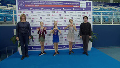 Церемония награждения. Девушки. Финал Кубка России по фигурному катанию среди юниоров 2024