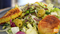 Теплый салат с картошкой-гармошкой. Доброе утро. Фрагмент 