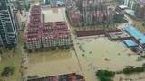 В китайской провинции Гуандун после нескольких дней осадков реки вышли из берегов