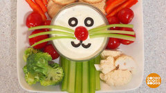 «Зайчик» из весенних овощей и зелени. Доброе утро. Фрагмент