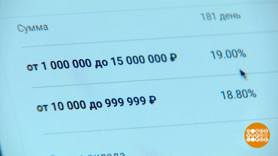 Банковский вклад: разбираемся с процентами. Доброе утро. Фрагмент выпуска от 06.06.2024