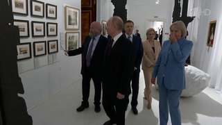Владимир Путин посетил музей-заповедник «Царское село» накануне 225-летия со дня рождения Пушкина