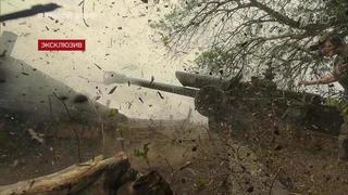 Цель за целью: эффектные кадры ударов артиллерии РФ на харьковском направлении