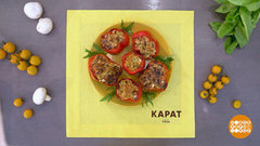 Фаршированный перец с сыром на мангале. Доброе утро. Фрагмент 