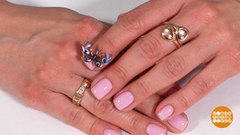 Модный летний маникюр с бабочкой. Доброе утро. Фрагмент 