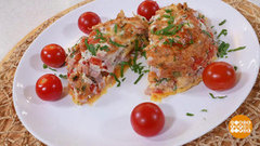 Готовим на завтрак омлетный торт. Доброе утро. Фрагмент 