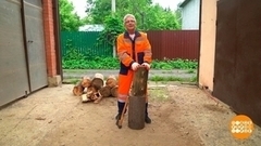 Делаем колоду для колки дров. Доброе утро. Фрагмент 