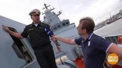 Владивосток: корветы на рейде. Доброе утро. Фрагмент 