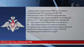 Российские средства ПВО перехватили за ночь более ста украинских беспилотников