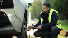 Меняем колесо по всем правилам. Доброе утро. Суббота. Фрагмент 