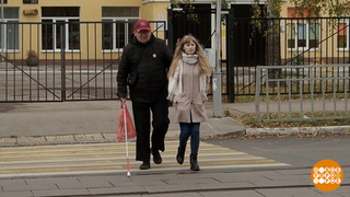 День белой трости: меньше барьеров для слабовидящих! Доброе утро. Фрагмент