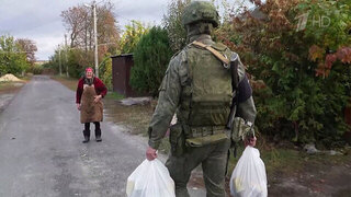 Военная полиция помогает жителям курского приграничья