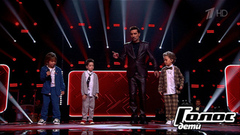 Егор Лысун, Григорий Дружинин и Даниил Гладченко. «Бу-ра-ти-но!». Поединки. Голос.Дети 11. Фрагмент выпуска от 25.10.2024