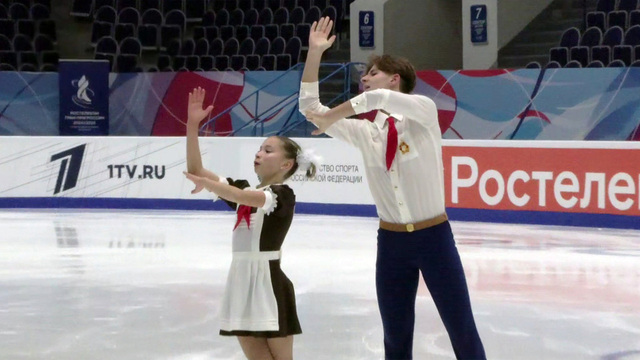 Кира Доможирова — Илья Вегера. Произвольная программа. Юниоры. Казань. Гран-при России по фигурному катанию 2024/25