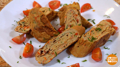 Готовим яичный рулет к завтраку. Доброе утро. Фрагмент