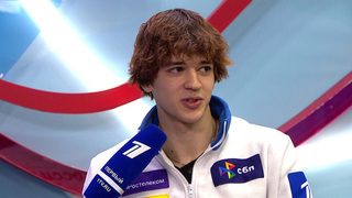 «Видел оценки Глеба, ноги сильнее задрожали». Владислав Дикиджи о произвольном прокате. Казань. Гран-при России по фигурному катанию 2024/25