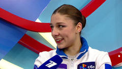 «Довольна, что с борьбой справилась». Анна Фролова о произвольном прокате. Красноярск. Гран-при России по фигурному катанию 2024/25