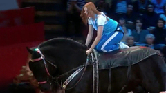 Смертельный номер от Анастасии Стоцкой. Цирк со звездами. Фрагмент выпуска. 2007 год