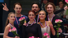 Танцы на льду. Церемония награждения. Санкт-Петербург. Гран-при России по фигурному катанию 2024/25