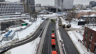 В Москве открыли новый автомобильный тоннель под железной дорогой