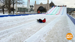 Ледянка, снегокат, тюбинг: ходовые испытания. Доброе утро. Фрагмент