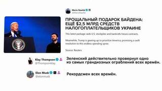 Илон Маск заявил, что Зеленский провернул одно из величайших ограблений всех времен