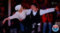 Наталья Саблина и Алексей Ягудин — «Скрипач на крыше». Мюзиклы. Народный Ледниковый период. Фрагмент 