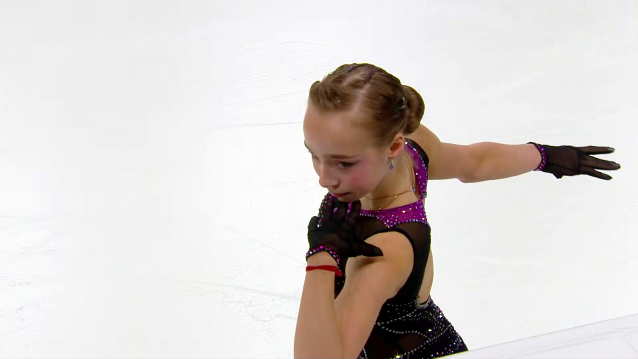 Алиса Двоеглазова. Девушки. Произвольная программа. Первенство России по фигурному катанию среди юниоров 2025