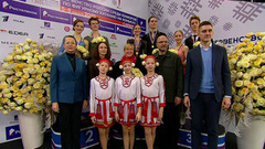 Церемония награждения. Танцы на льду. Первенство России по фигурному катанию среди юниоров 2025