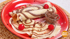 Готовим блинчики-«зебры». Доброе утро. Фрагмент 