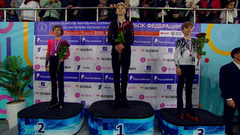 Церемония награждения. Юноши. Финал Гран-при России по фигурному катанию среди юниоров 2025